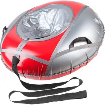 Санки надувные (тюбинг) STELS 90 см, тент без камеры СН040.090, серый/красный-серый