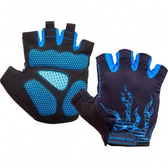 Велоперчатки ZL2313 черно-синие, размер: XL
