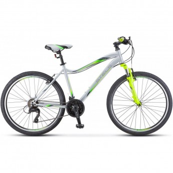 Велосипед STELS Miss-5000 V V050 серебристый/салатовый (LU096326), рама 18", 2023 Велосипед STELS Miss-5000 V V050 серебристый/салатовый (LU096326), рама 18", 2023