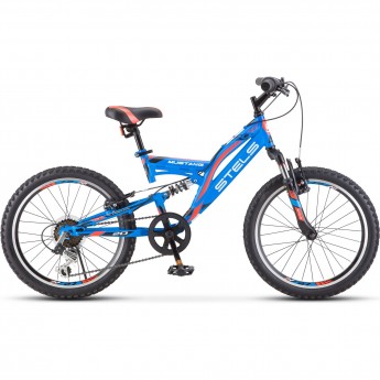 Велосипед STELS Mustang V 20" V010, рама 13", Синий Велосипед STELS Mustang V 20" V010, рама 13", Синий
